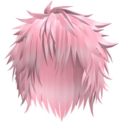 Pink Spiky Emo Gothic Messy Anime Boy Hair