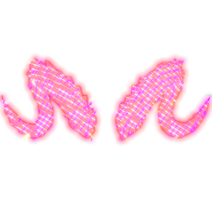 Animated Rainbow Glowing Demon Ram Horns Emissive