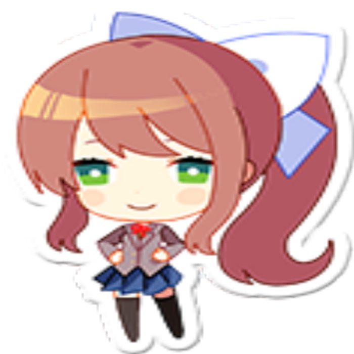 Monika Chibi Roblox decal