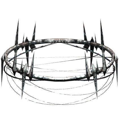 White Gothic Void Rusty Halo Crown