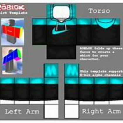 NIKE blue hoodie Roblox decal