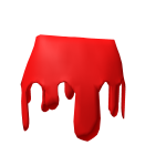 Red Ink Drip Skirt