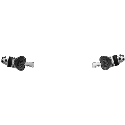 Black Skull Hair Clips Roblox item