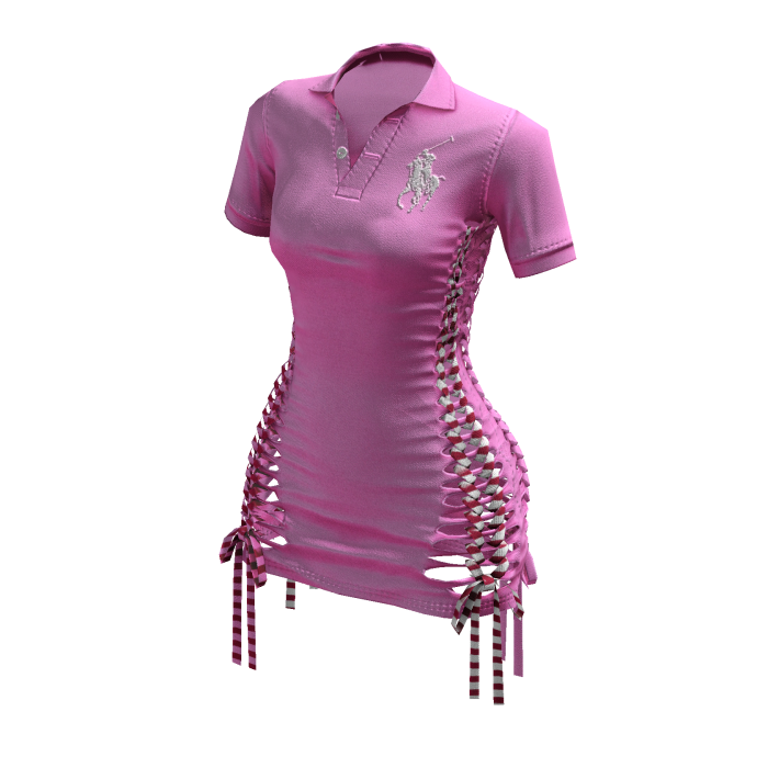 Braided Cutout Polo Dress (Polly)
