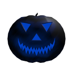Blue Sneering Pumpkin