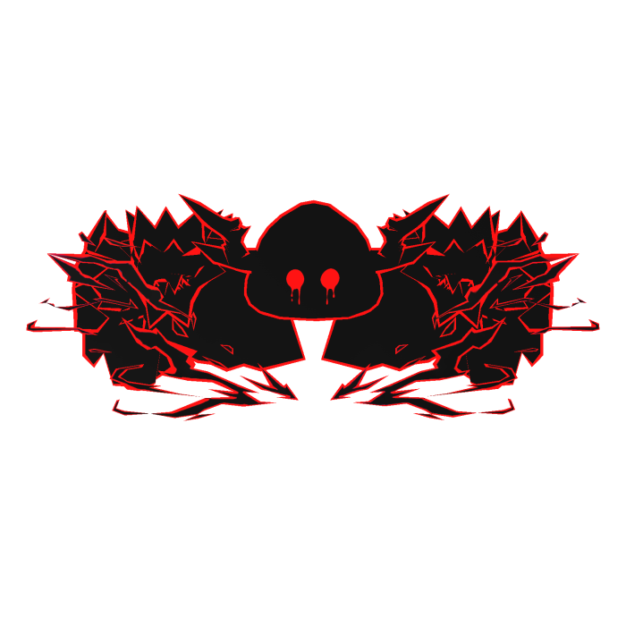 Cartoony Red Hood Aura Dragon Wings Combo