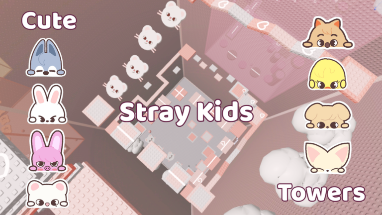 Cute Stray Kids Towers [🐶🦊] screenshot 1