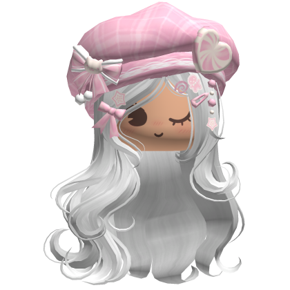 ♡ Christmas Swirls w/ Beret (White)