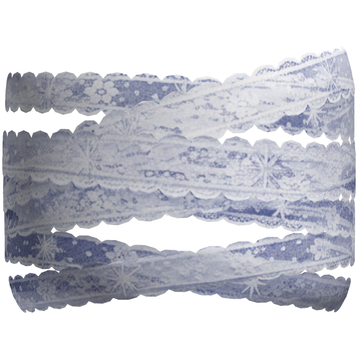 Lace Bandage Face Wrap - Ice Blue