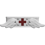 [ + ] cute vkei nurse angel armband white/red
