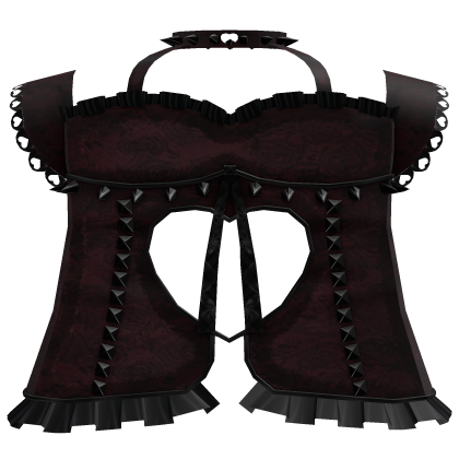 red gothic laced corset Roblox item