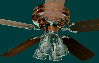 Six Mart Contemporary Hugger Ceiling Fan preview 1