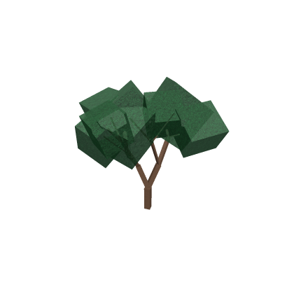 Small Green Blocky Tree