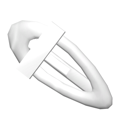 silver i initial hair clip Roblox item