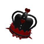 Vampire Spiky Floating Heart Crown 🖤❤️