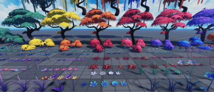 200+Roblox Stylized Colorful Trees & Nature Assets preview 3