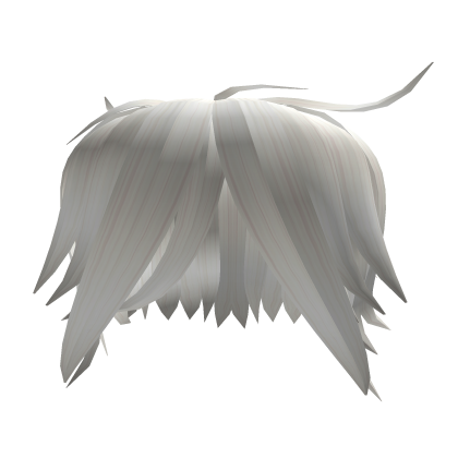 ♰: white messy bed head emo punk y2k hair  Roblox item