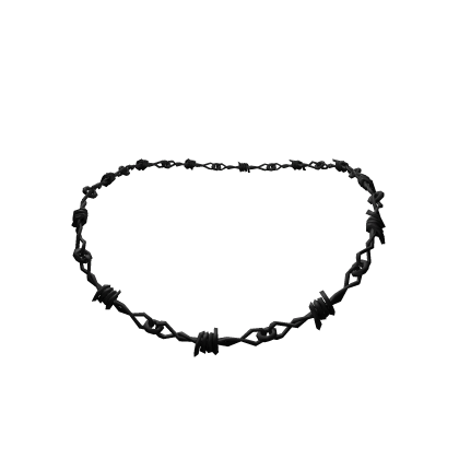 Black barbwire necklace 1.0