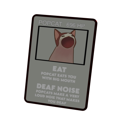 POP CAT TRADING CARD thumbnail