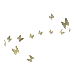 Golden Swirl of Butterflies (Top)