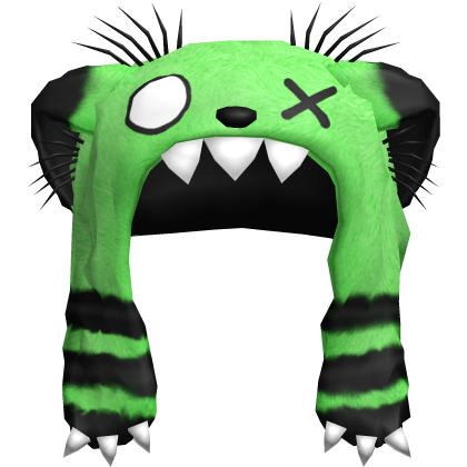 scenecore scene harajuku GREEN monster hat