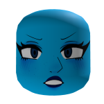 blue face