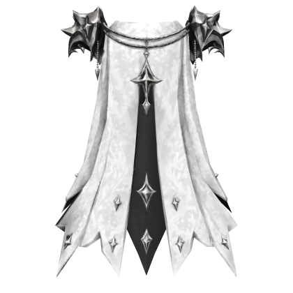 White & Silver Royal Cape Roblox item