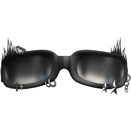 spiky reflective emo y2k glasses