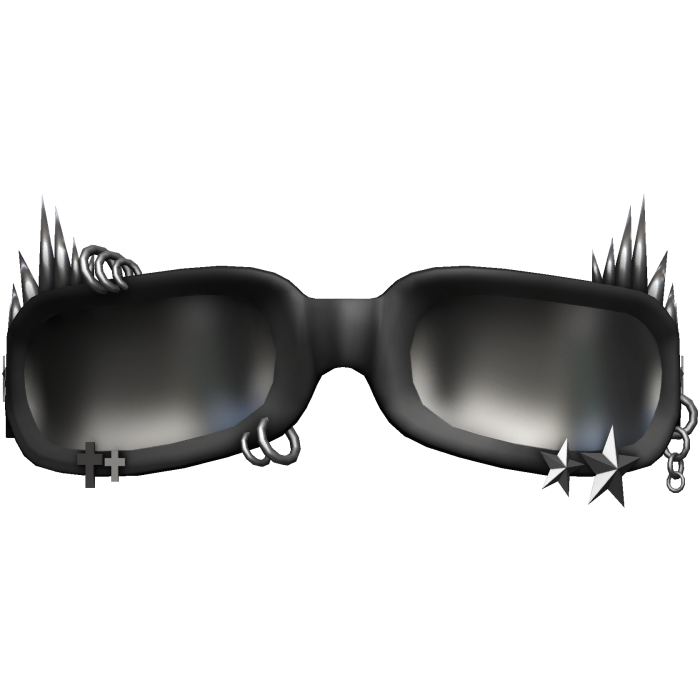 spiky reflective emo y2k glasses