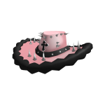 Cowboy Hat Grunge Black Pink