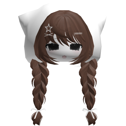 emo moe keri hair w anime girl face white brown