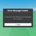 Error Message Creator icon
