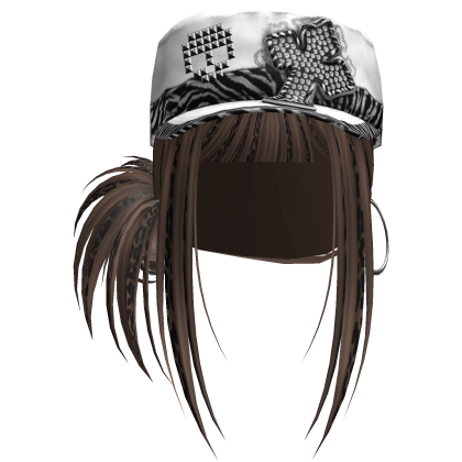 Gyaru Hair w/ Cap & Earrings
