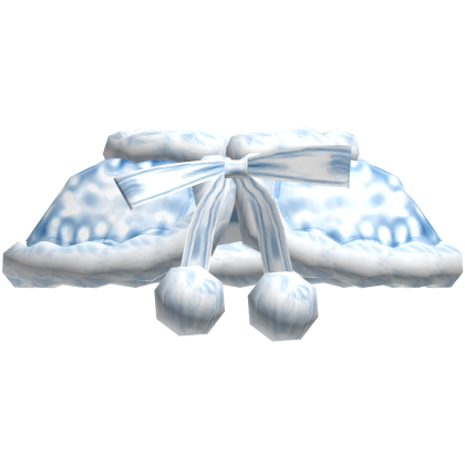 Kawaii Cute Cozy Winter Christmas Cloak in blue