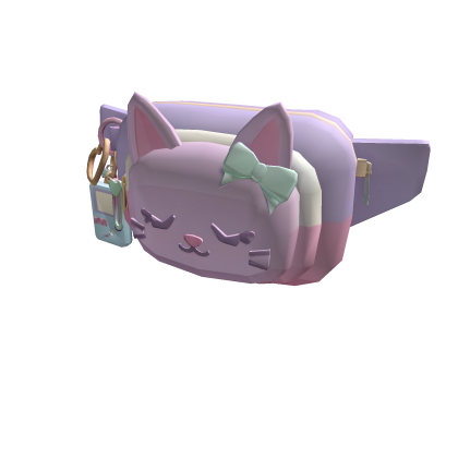 Kawaii Kitty Plush Waist Bag [Pastel] Roblox item