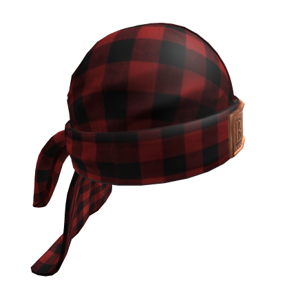 Red Plaid 'BOSS' Durag Roblox item