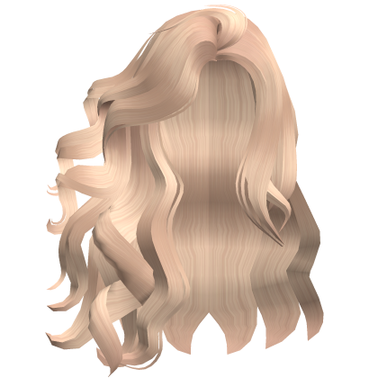 Blonde Voluminous Curly Hair in the Wind v2 Roblox item