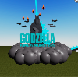 Godzilla battles