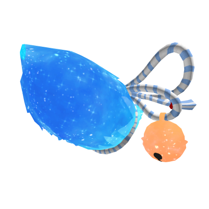 Glowing Kemono Tail with Shimenawa and Bell – blue thumbnail