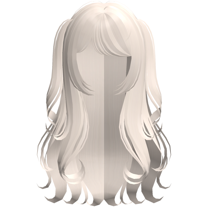 adorable wispy curly pigtails hair in blonde