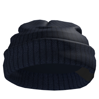 Fisherman Blue Short Worn Black Beanie