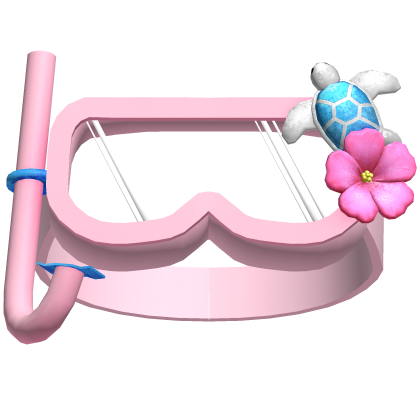 ♡ tropical turtle snorkel beach goggles