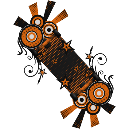 Orange Frutiger Metro Skateboard Roblox item