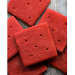 Freeze dried blood crackers