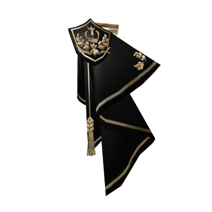 Black Royal Knight's Cape