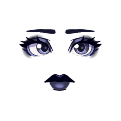 black makeup Roblox decal