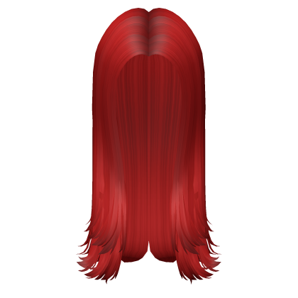 Long Layered Hime in Red Roblox item