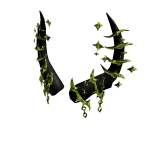 Enchanted Moss Gradient Spiked Horns