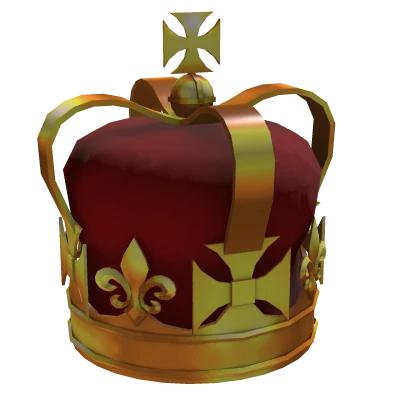 Simple Red and Gold King's Crown Roblox item thumbnail