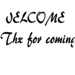 Welcome!!
